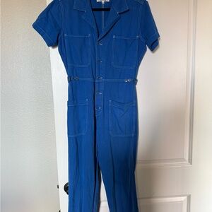 Reformation Vibrant Blue Jumpsuit